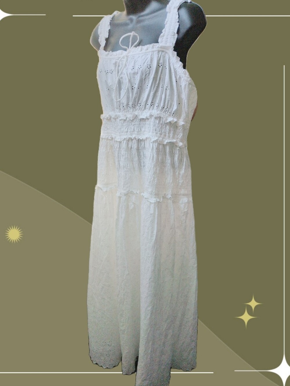 ✨ Gap X Doen White Eyelet Dress Size L